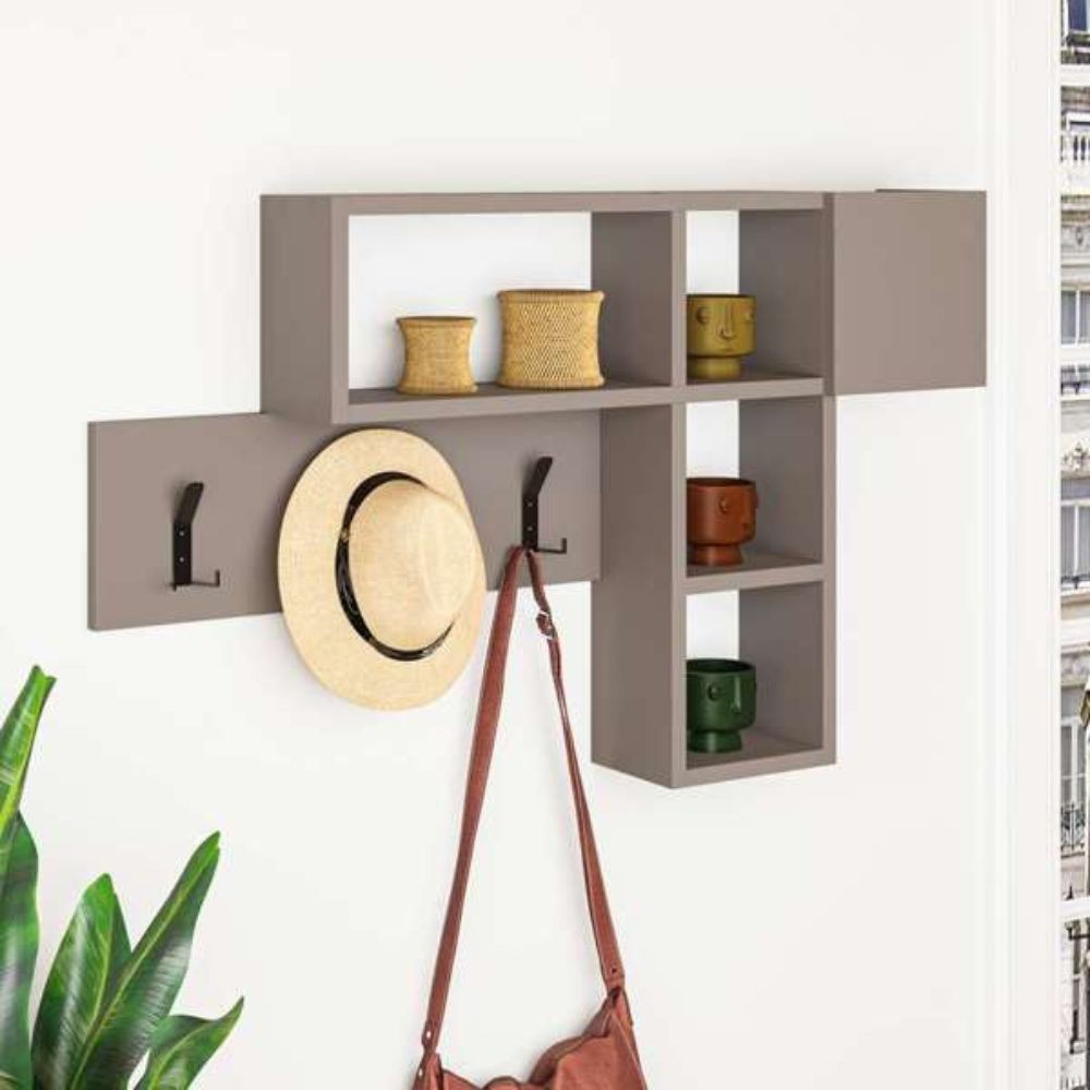 Appendiabiti da parete Game tortora