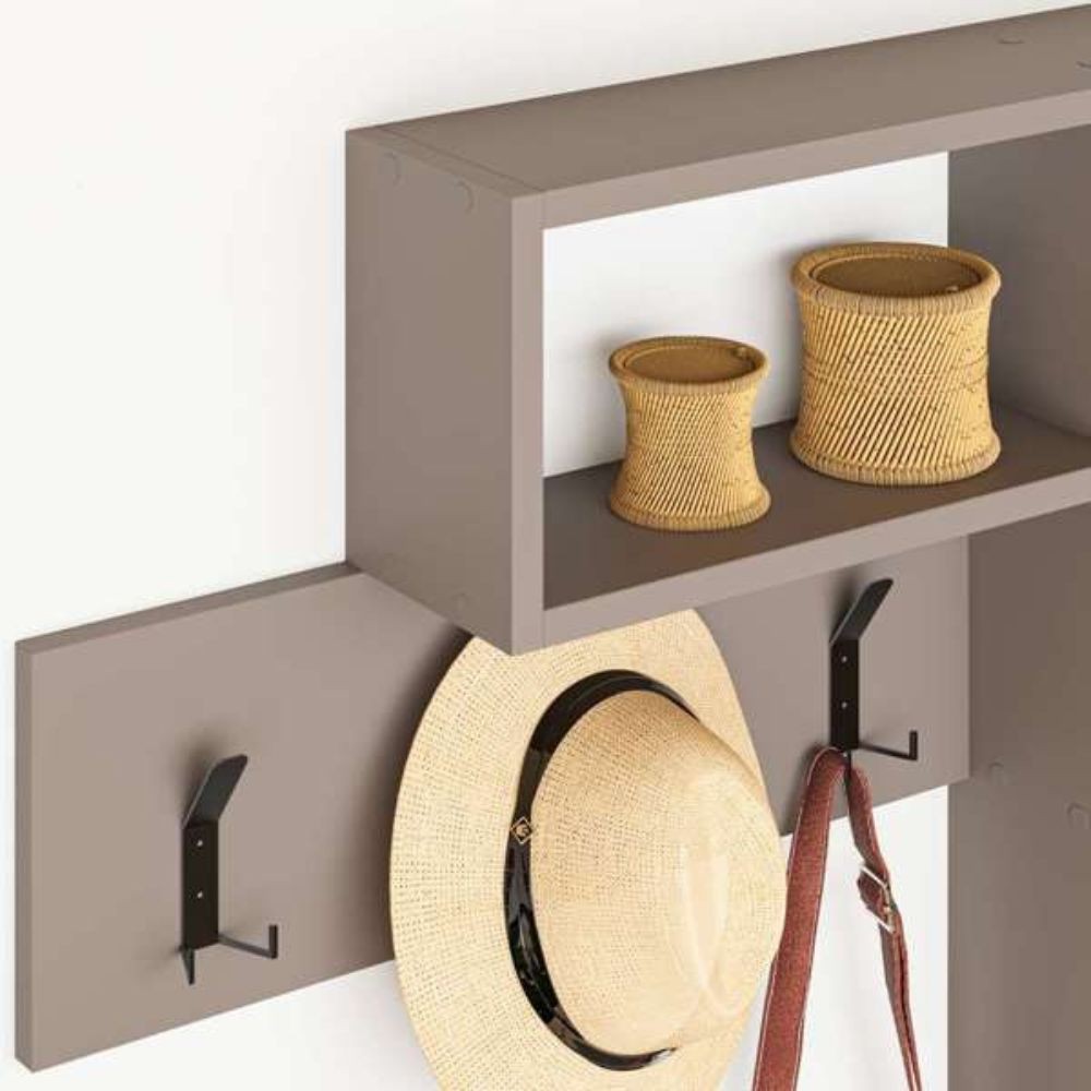 Appendiabiti da parete Game tortora