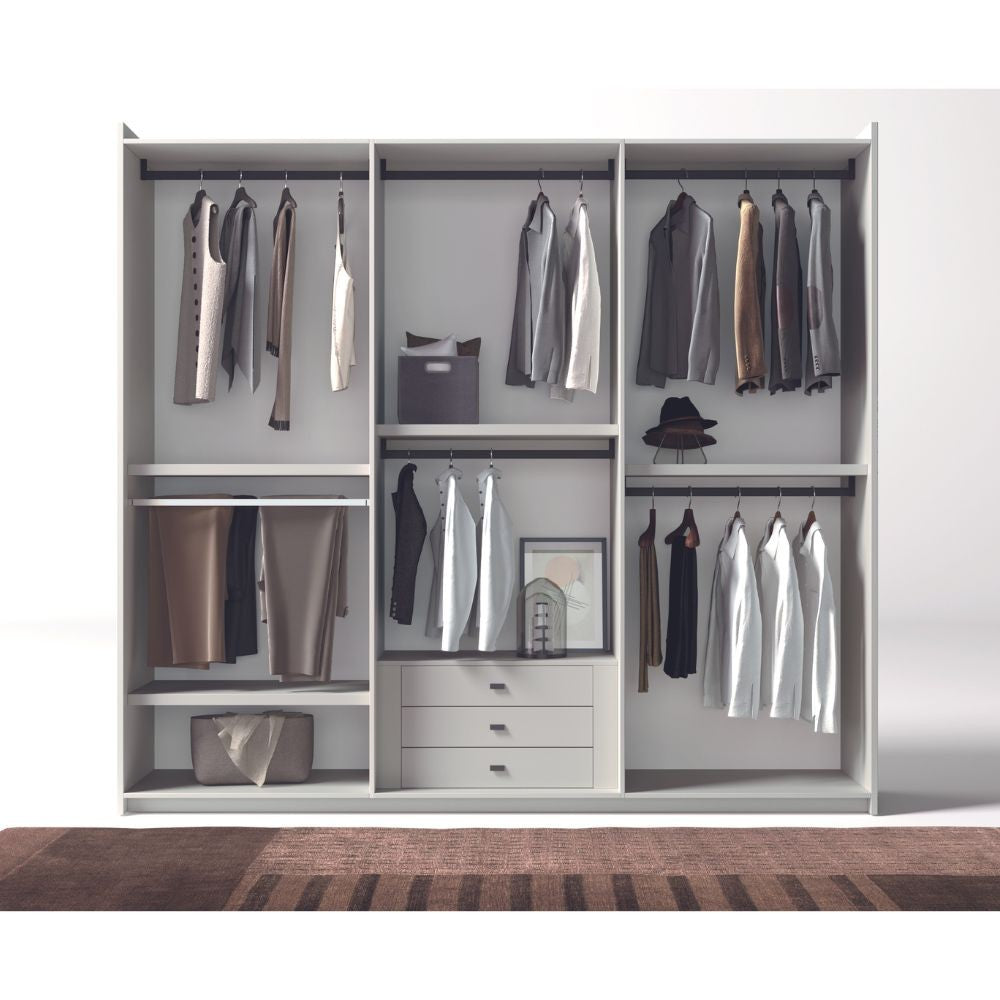 Armadio Coco 6 ante battenti colore olmo ossido e maniglie olmo ossido