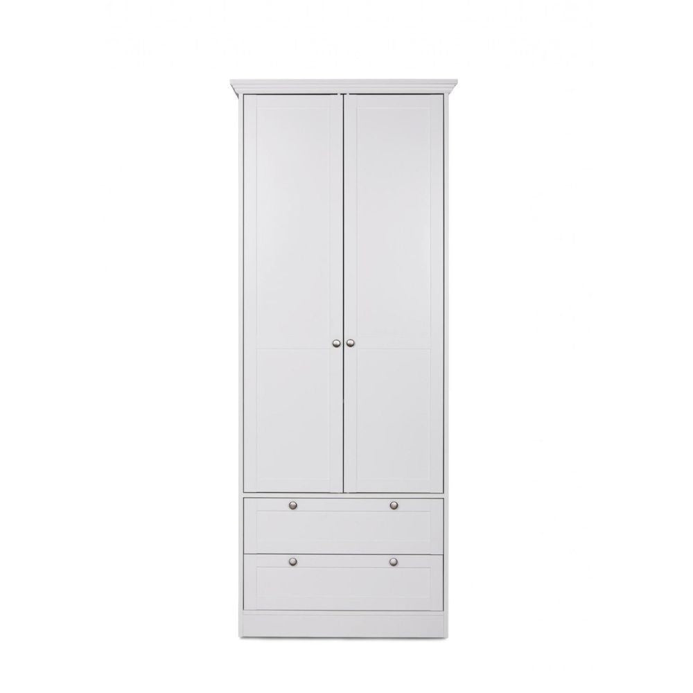 Armadio Landwood14 bianco due ante e due cassetti
