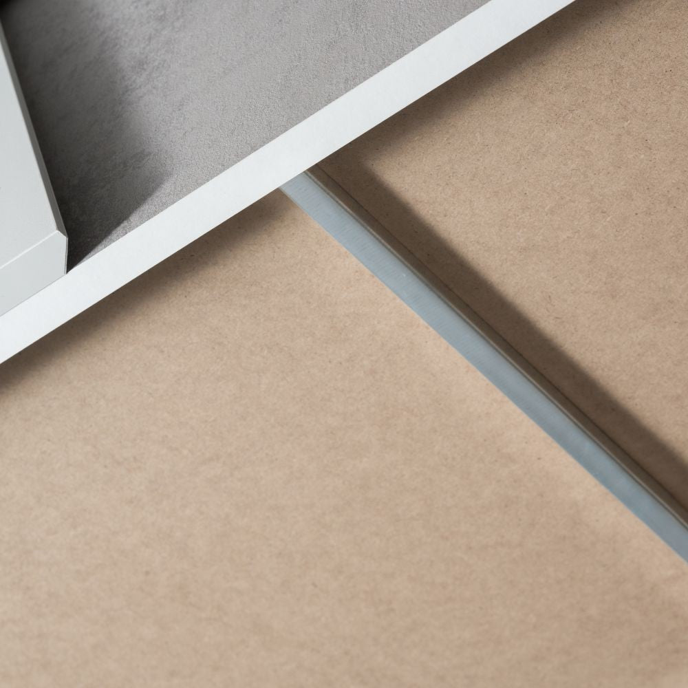 Camera da letto Fadri colore grigio ghiaccio e ossido grigio scuro