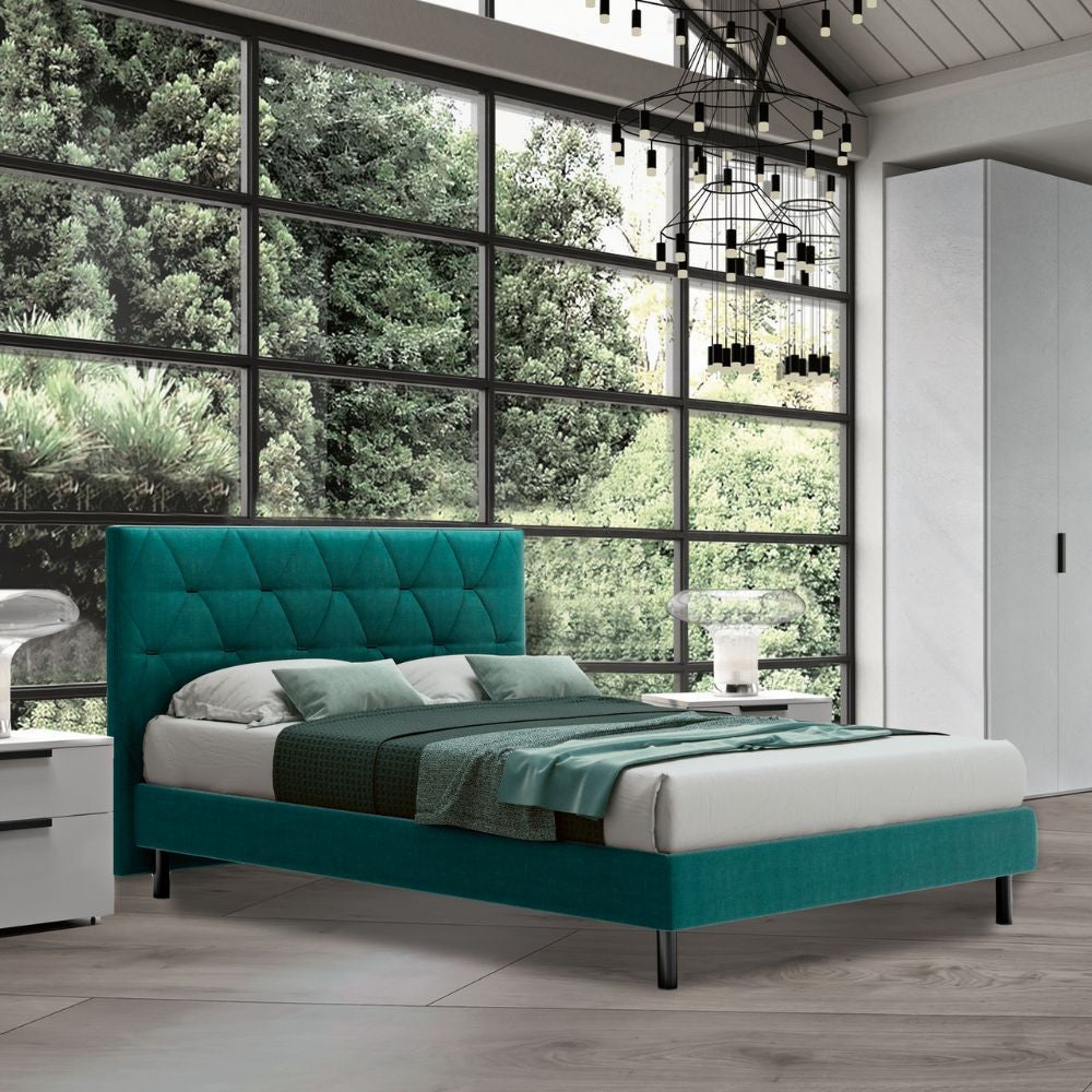 Camera da letto Follia bianco portland e maniglie antracite