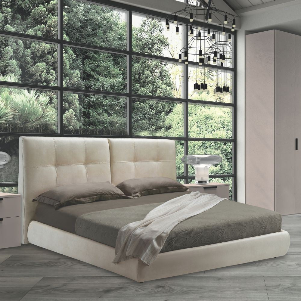 Camera da letto Lulu canapa frassinato e maniglie antracite