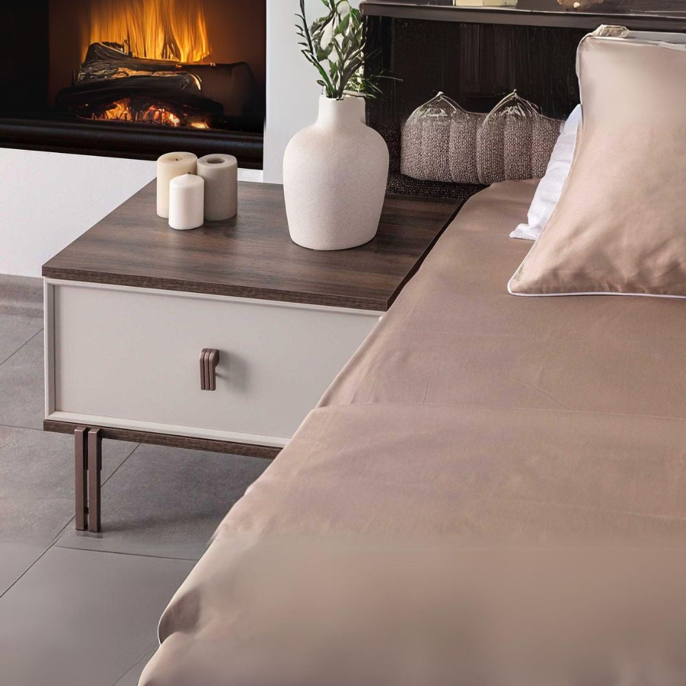 Camera da letto Merlin in colore mozambik spatolato