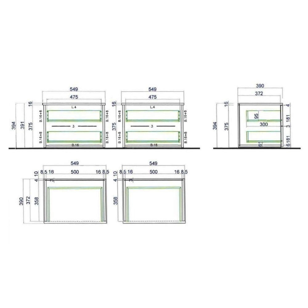 Camera da letto Michela con armadio 6 ante battenti con specchio in bianco neve e letto matrimoniale Stiletto tortora
