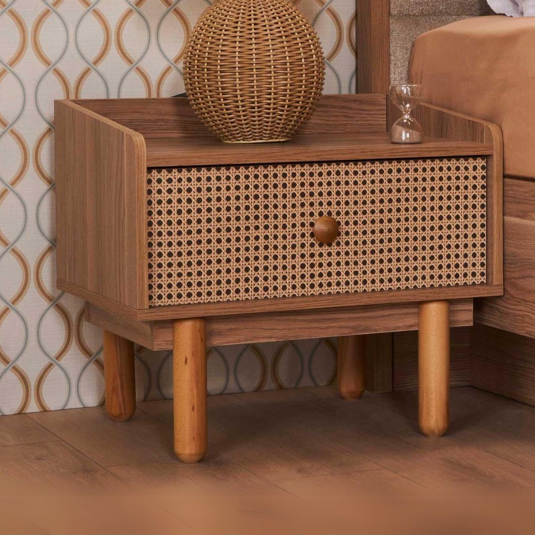 Camera da letto Natura colore rovere miele effetto vimini