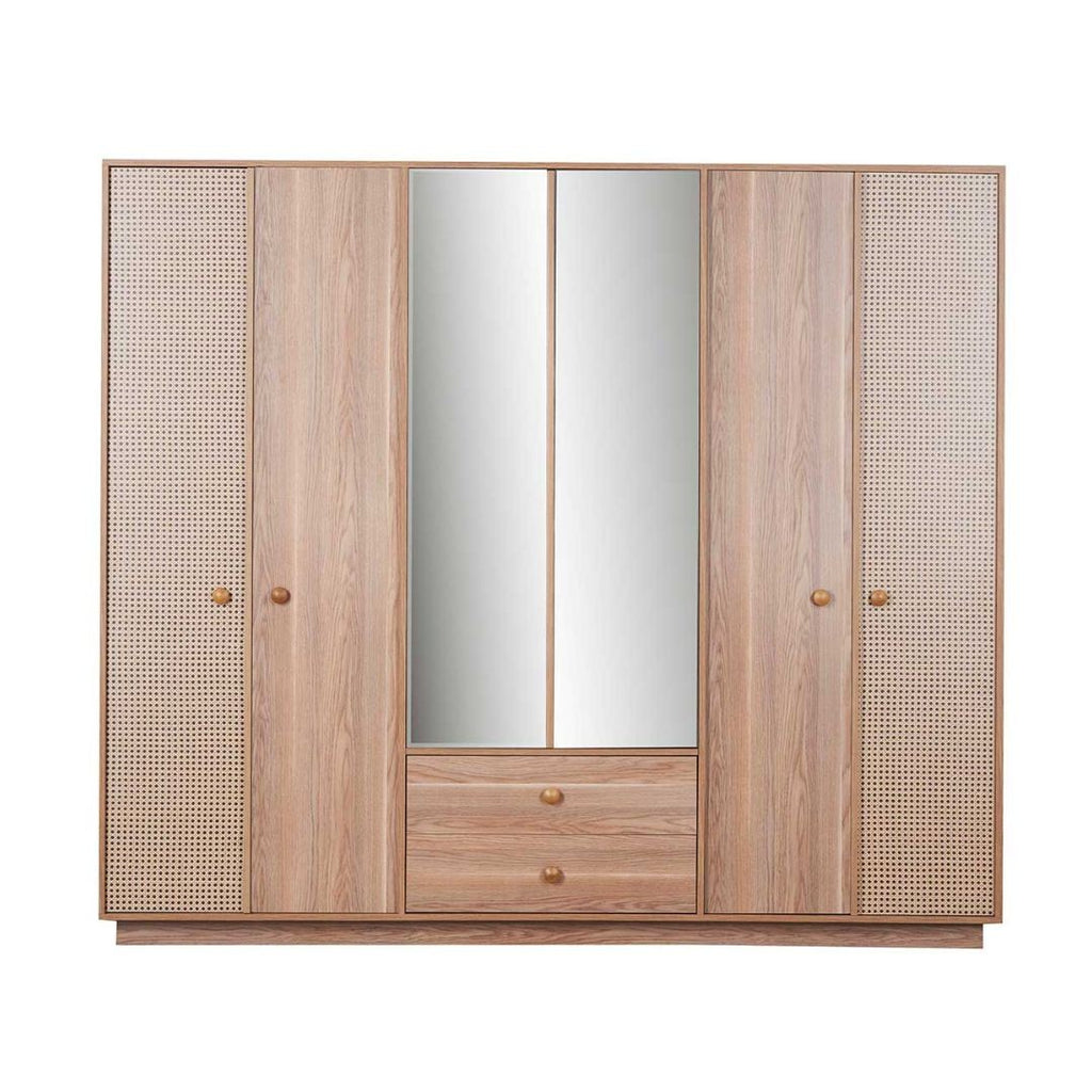 Camera da letto Natura colore rovere miele effetto vimini