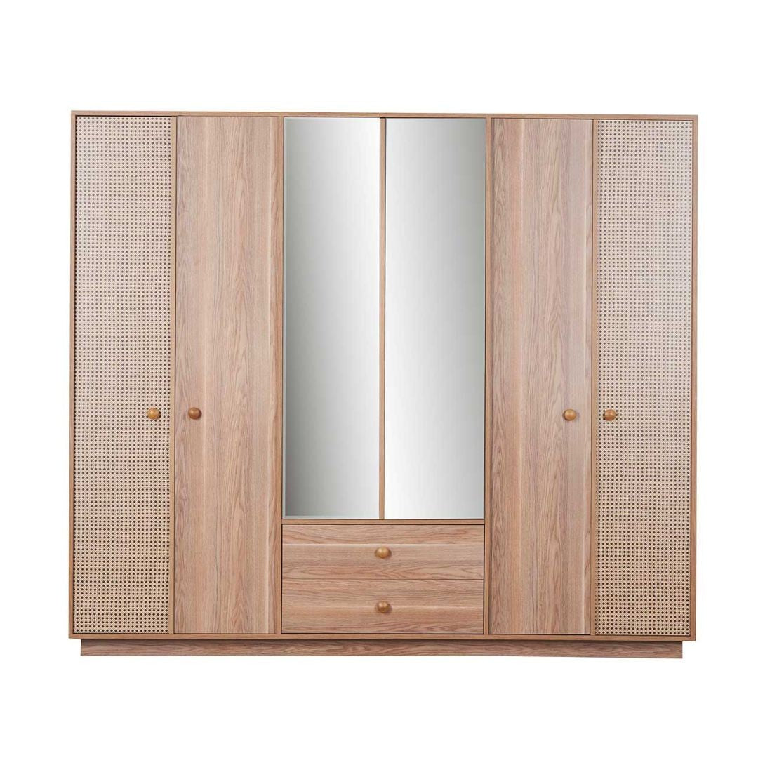 Camera da letto Natura colore rovere miele effetto vimini