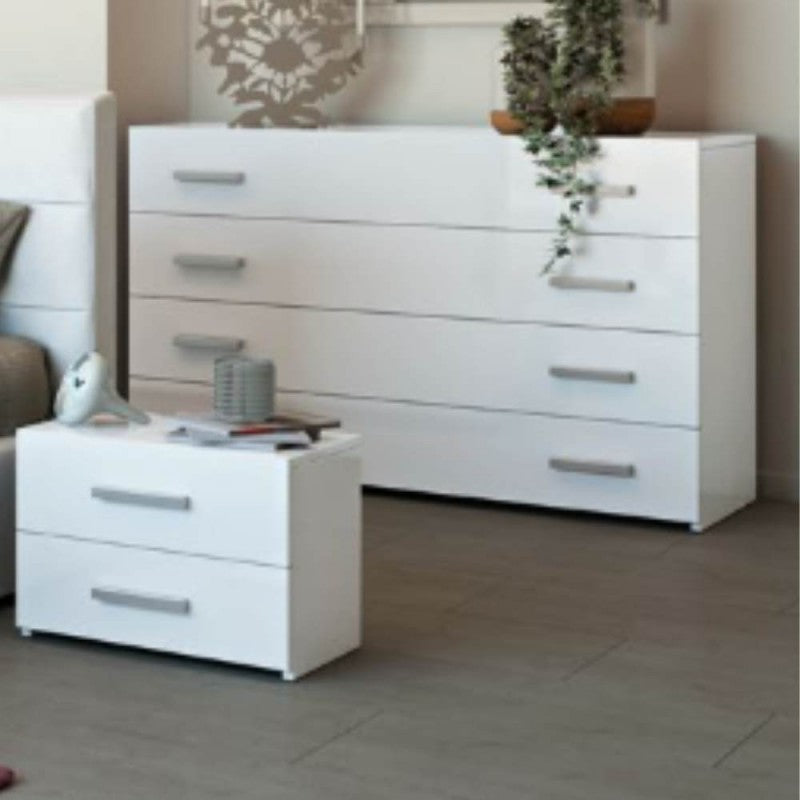 Camera da letto Nerano bianco laccato