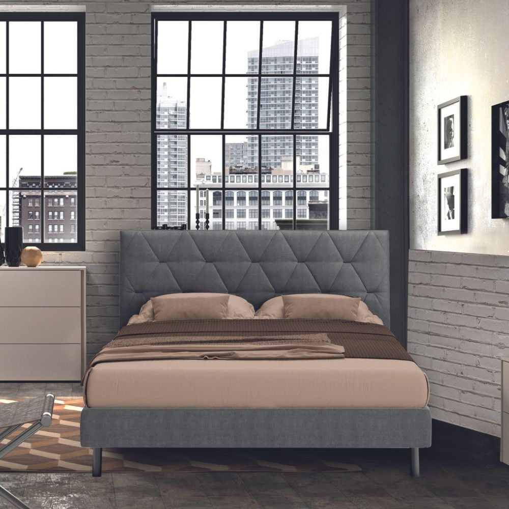 Camera da letto Piera canapa frassinato con letto contenitore