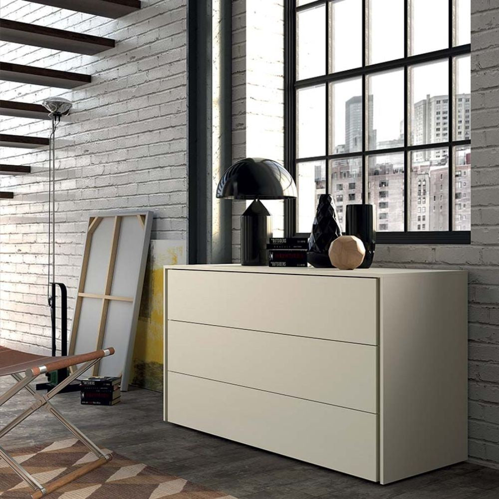 Camera da letto Piera canapa frassinato con letto contenitore