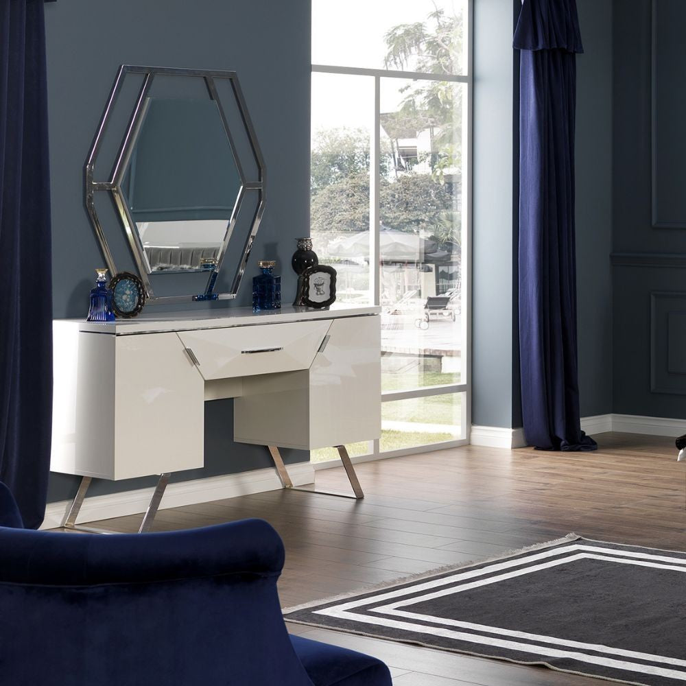 Camera da letto Rams bianco lucido