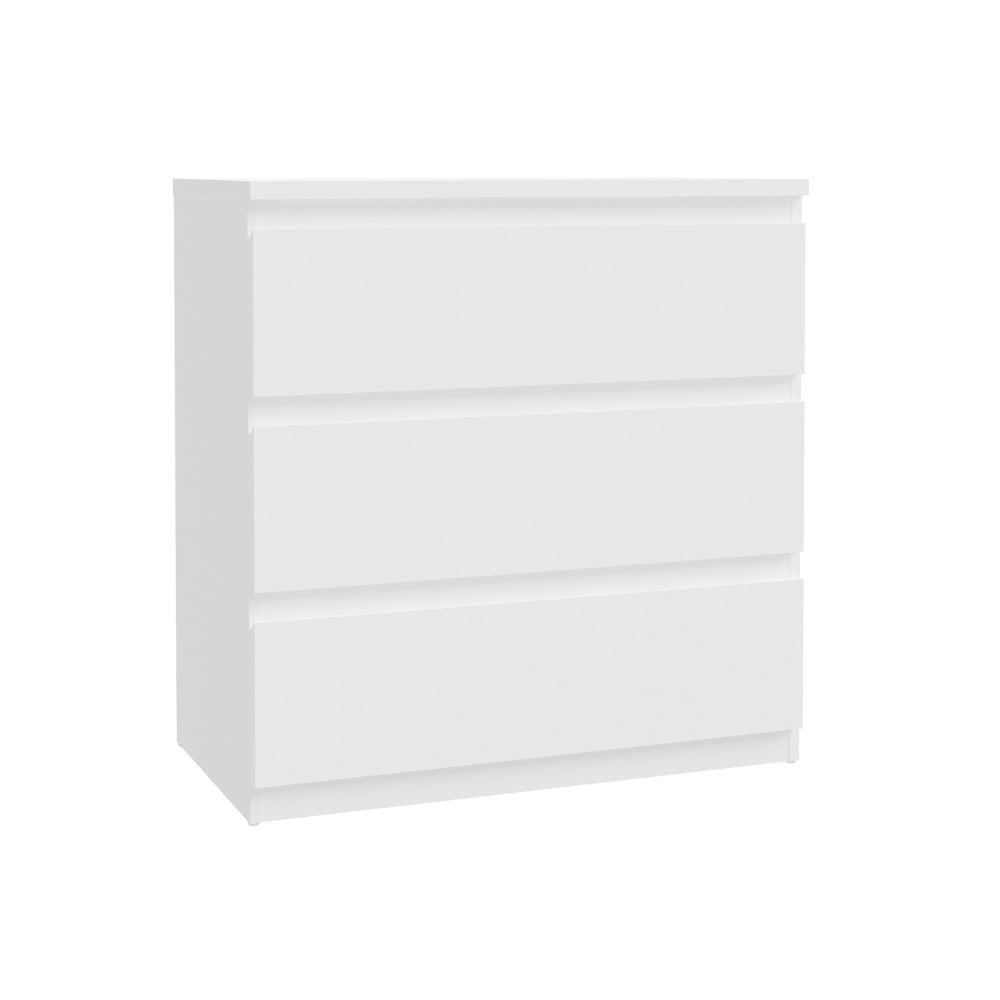 Camera da letto Rango con armadio 2 ante bianco opaco e letto Snello grigio chiaro