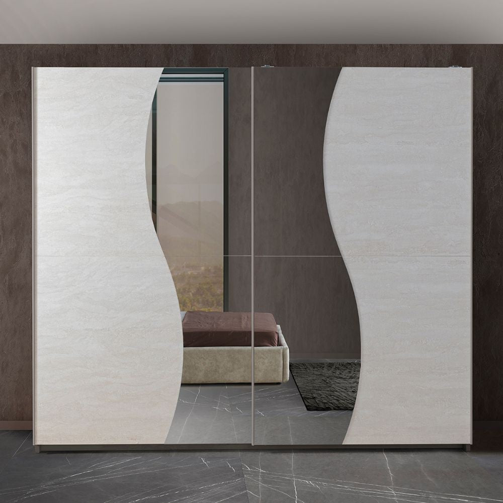 Camera da letto Twin con letto contenitore colore grigio