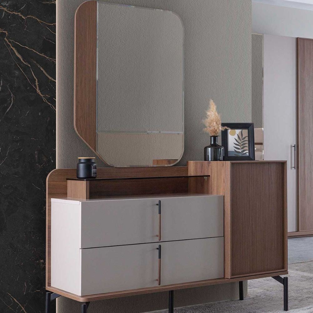 Camera da letto Vega colore dolunay beige e kaplan 321