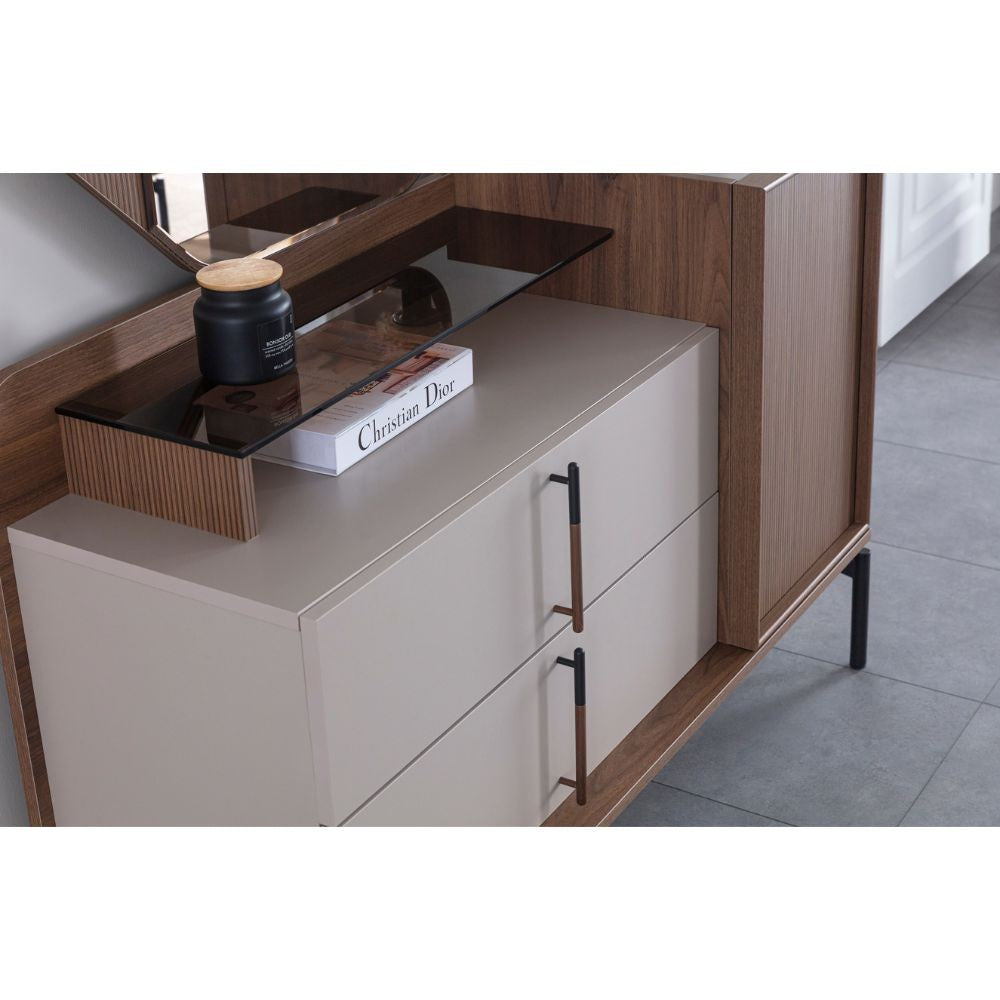 Camera da letto Vega colore dolunay beige e kaplan 321