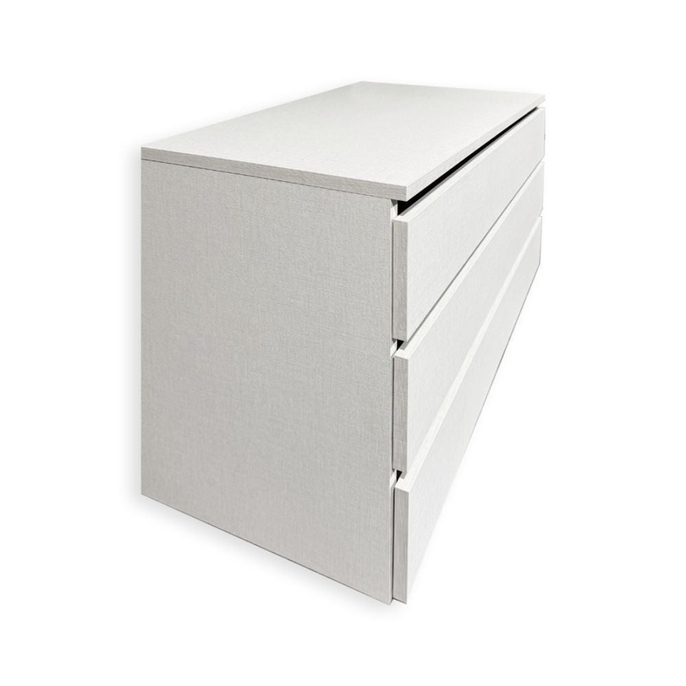 Cassettiera interna 3 cassetti colore bianco 87.3x51xH48.5 cm.