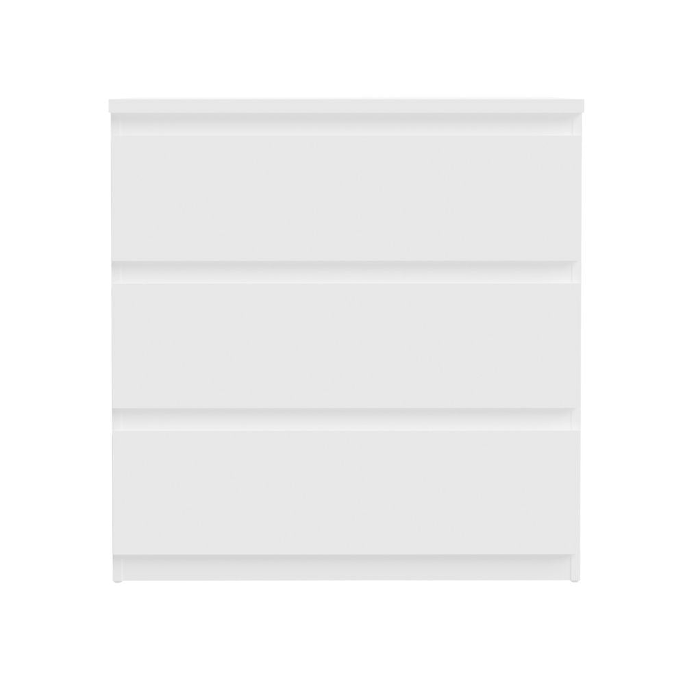 Cassettiera Morgan 3 cassetti 77.2x79.8x42.2 cm. colore bianco