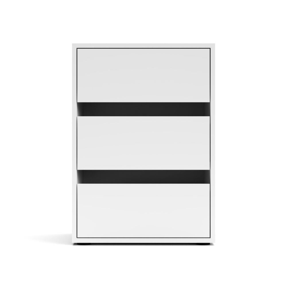Cassettiera Smart ST2 con 3 cassetti in colore bianco