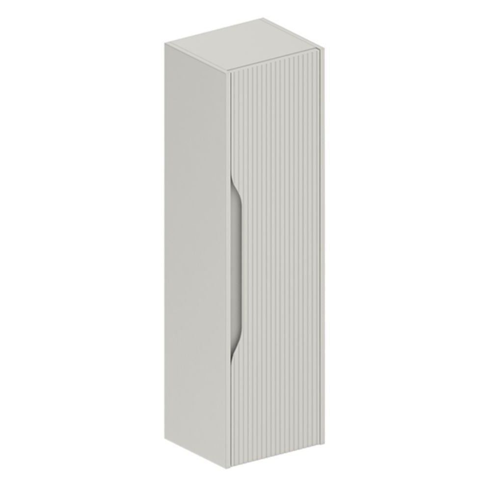 Colonna bagno sospesa Soho 1 anta effetto cannettato colore cashmere opaco 120x27x35 cm.