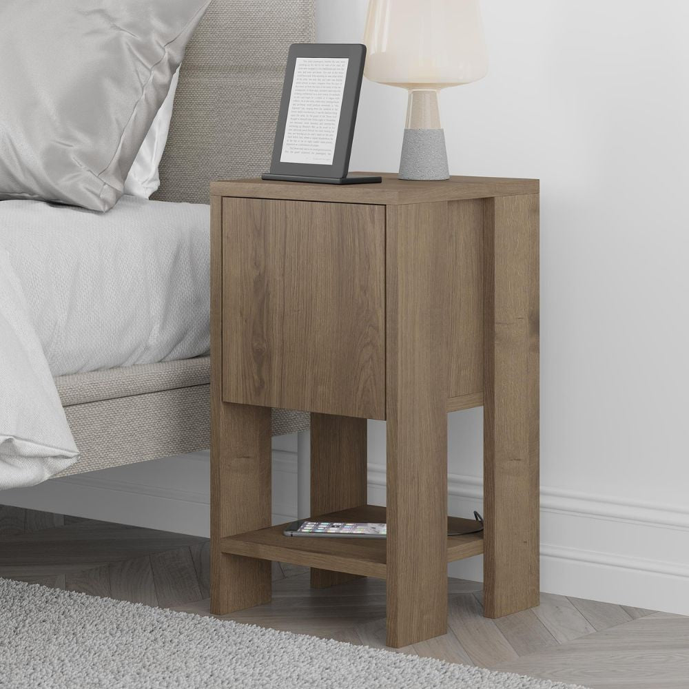 Comodino Ema hitit noce con anta ribalta 30x30x55h