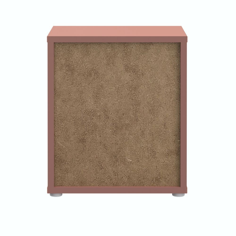 Comodino Medea 2 cassetti in colore terracotta