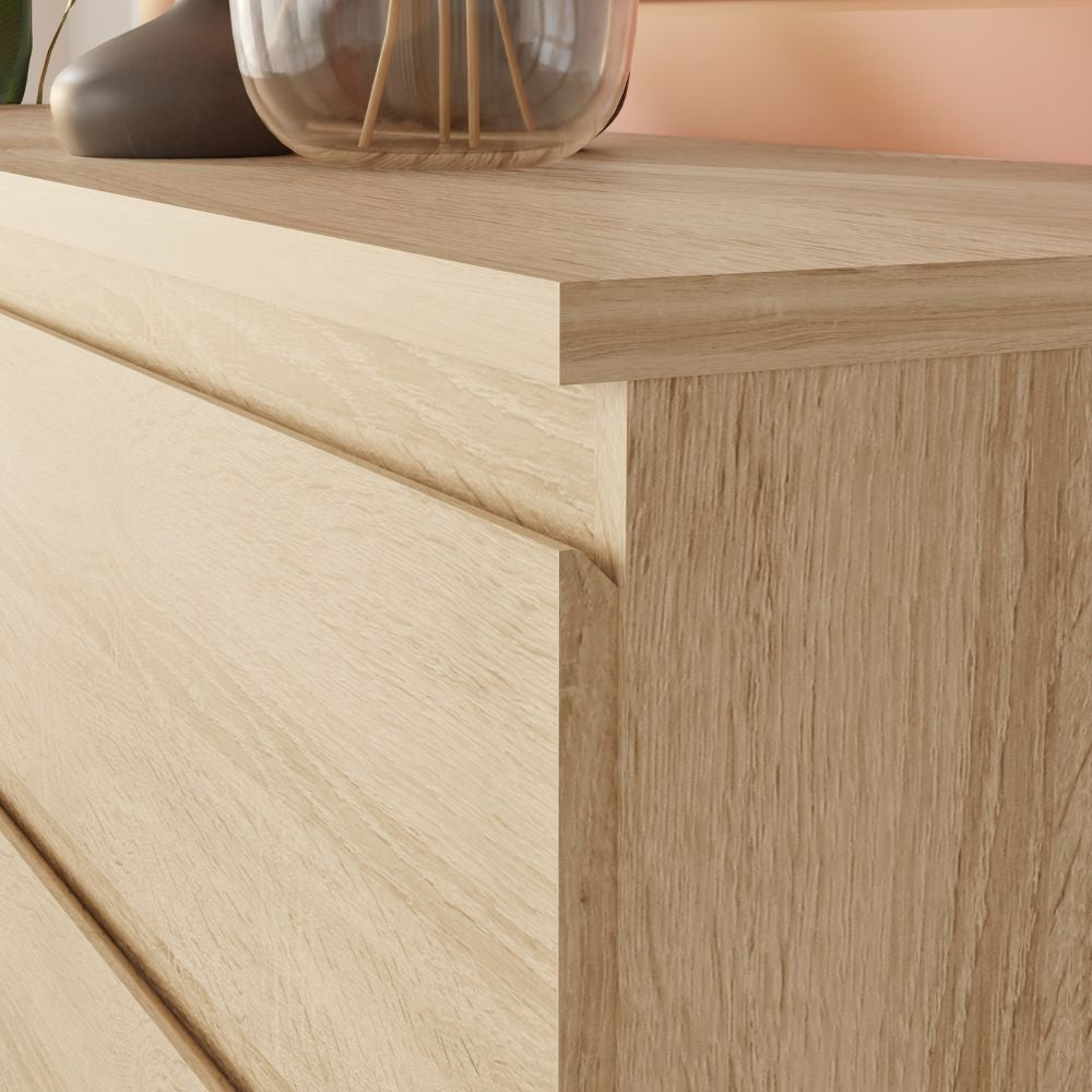 Comodino Morgan 2 cassetti 41.8 x 32.2 x H 49.3 cm. colore rovere