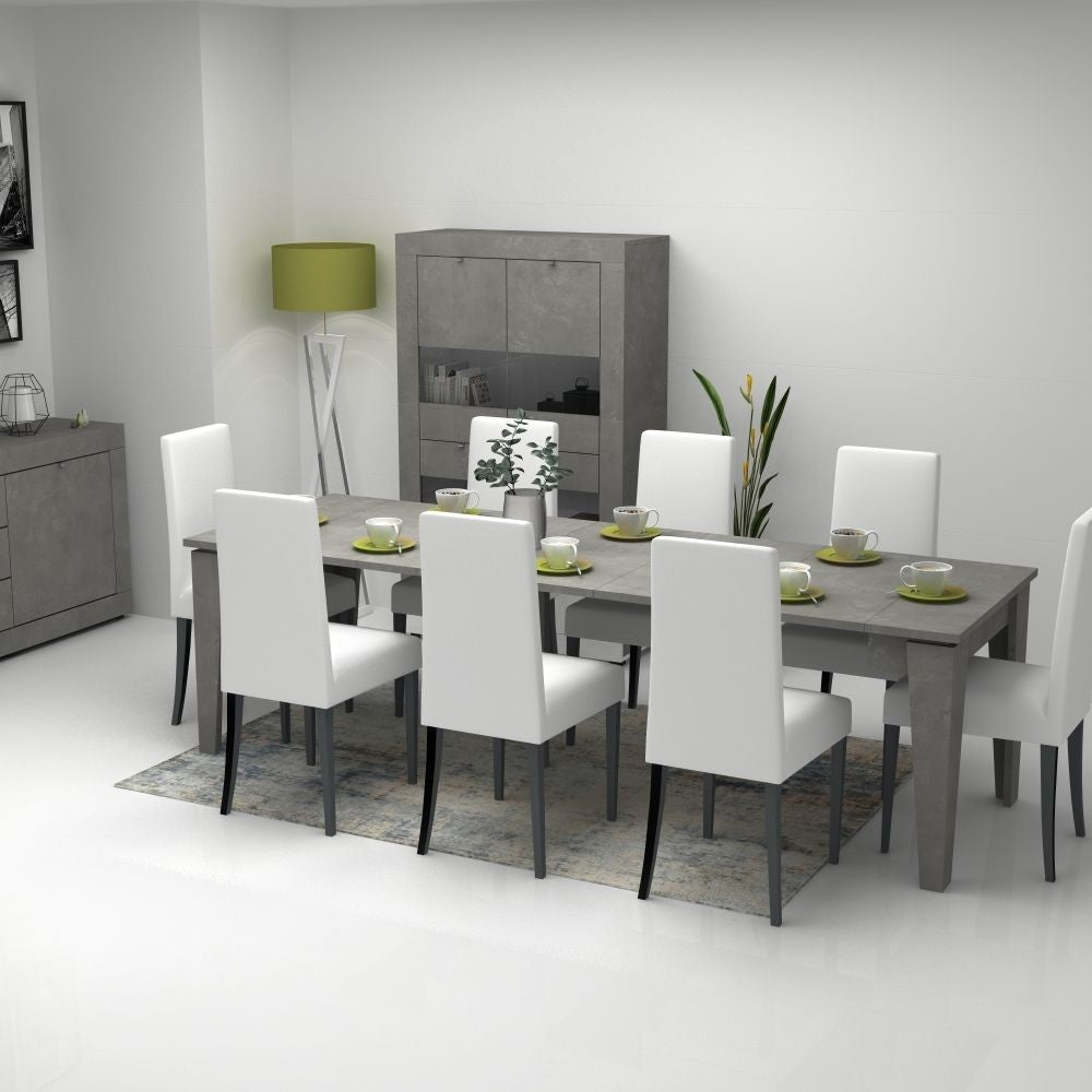 Consolle allungabile Natron cemento 50x90 cm