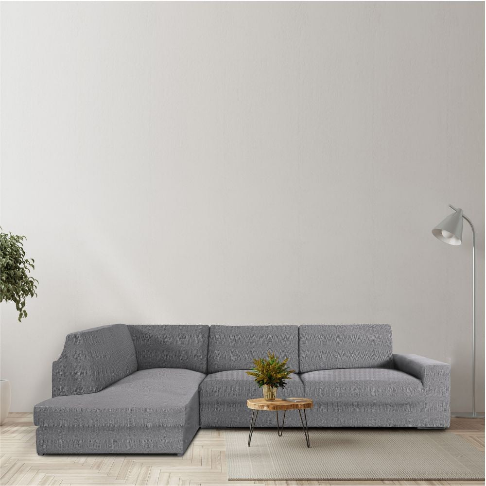Copridivano Jaz angolare sinistro grigio 350-500