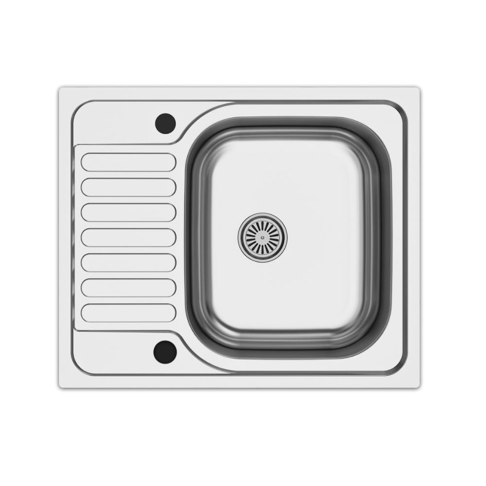 Cucina angolare Matera 180x160 con penisola reversibile bianca e nera