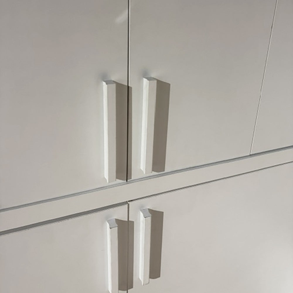 Cucina monoblocco Fold Evolution struttura e ante a libro bianco