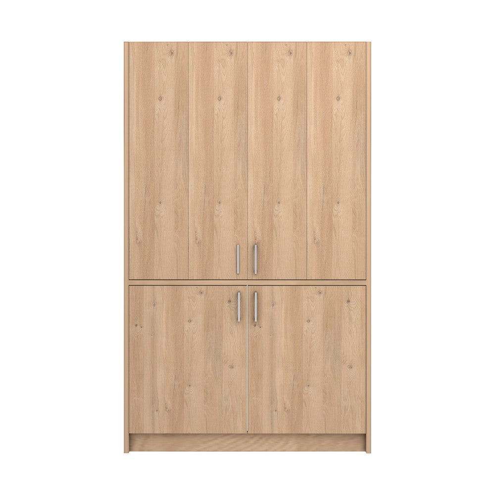 Cucina monoblocco Fold Evolution struttura e ante a libro rovere