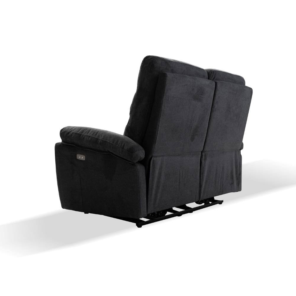 Divano 2 posti Brienz 2 recliner elettrici grigio scuro D603
