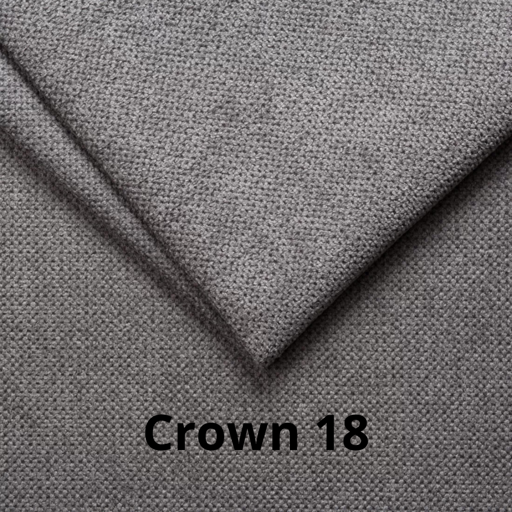 Divano angolare reversibile Fermina Wedge con doppio letto e doppio contenitore in Crown 18 grigio
