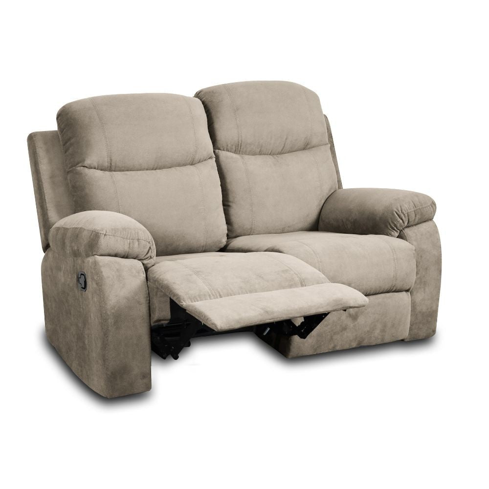 Divano Chicago 2 posti reclinabile in tessuto Barrel 09 cappuccino