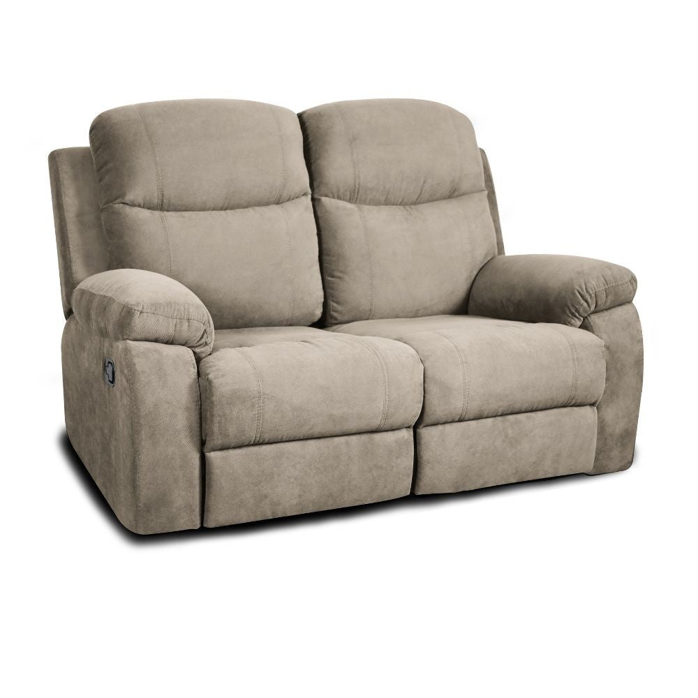 Divano Chicago 2 posti reclinabile in tessuto Barrel 09 cappuccino