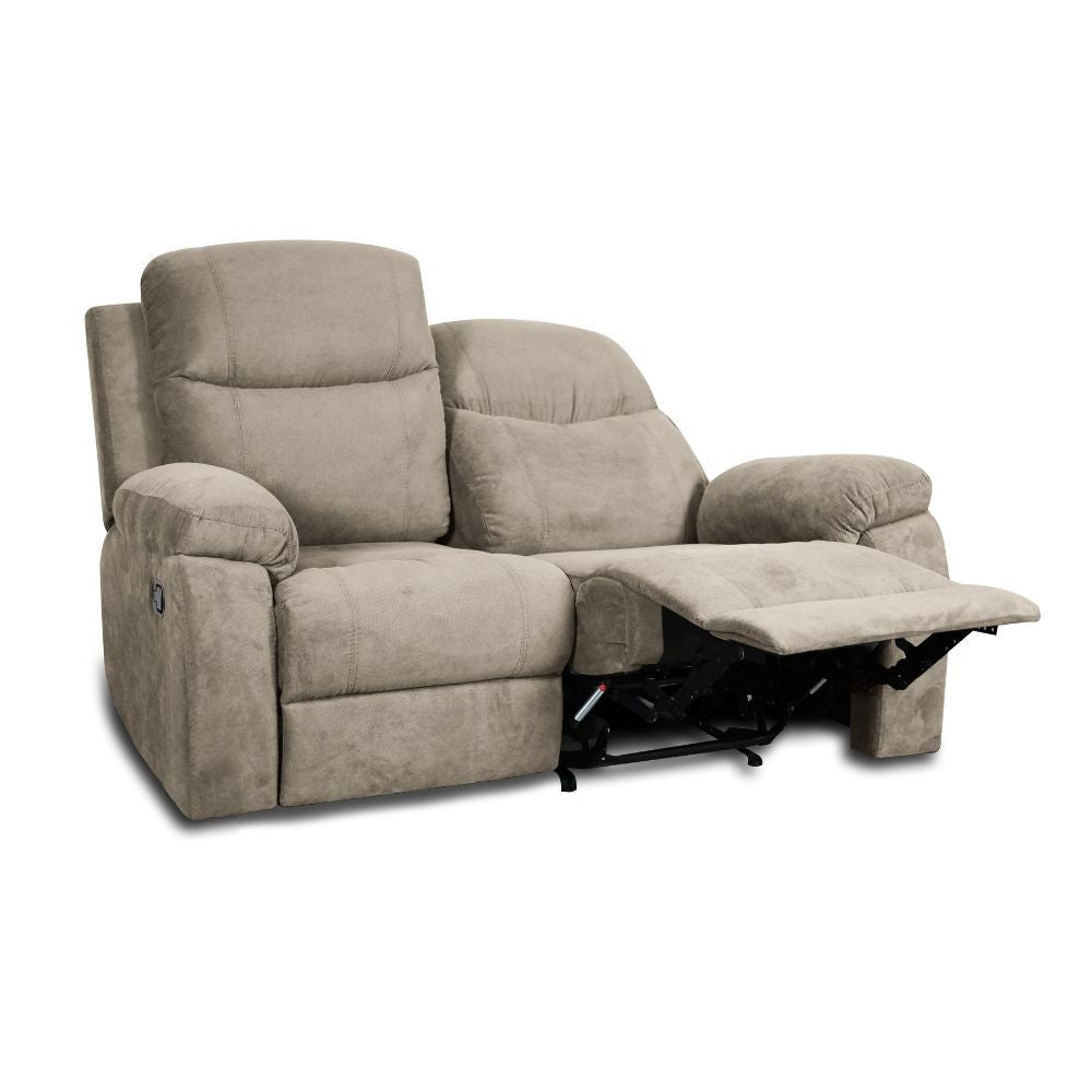 Divano Chicago 2 posti reclinabile in tessuto Barrel 09 cappuccino