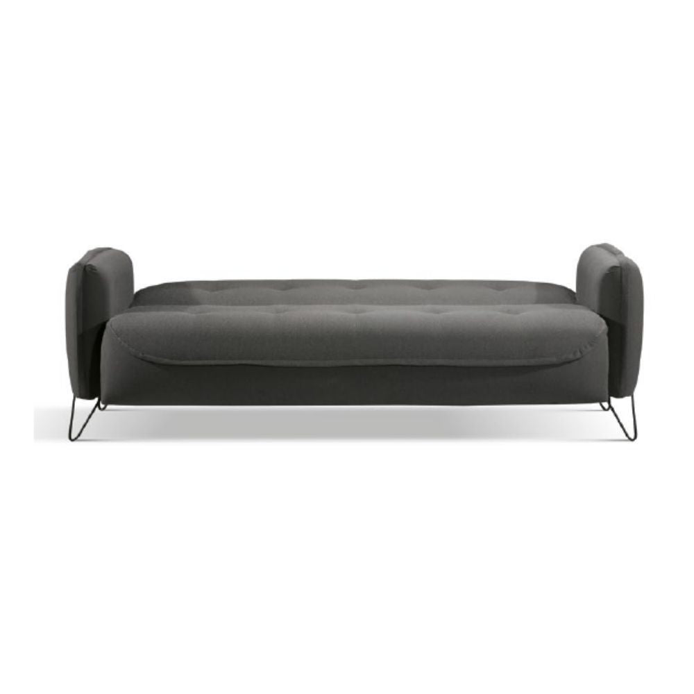 Divano Crown 3 posti ecopelle effetto nuvolato grigio 07-619  215x94x98h cm.