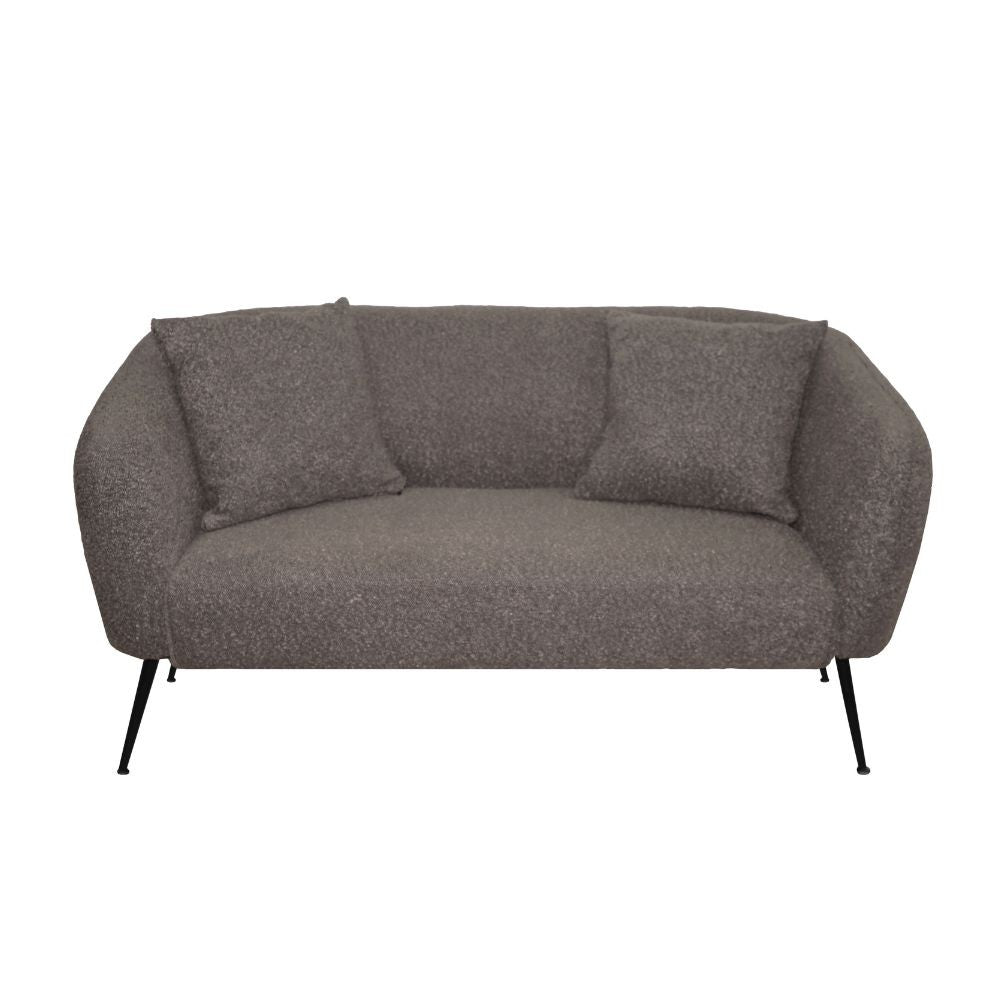 Divano imbottito Nuvia in tessuto Ascort colore grigio mouse