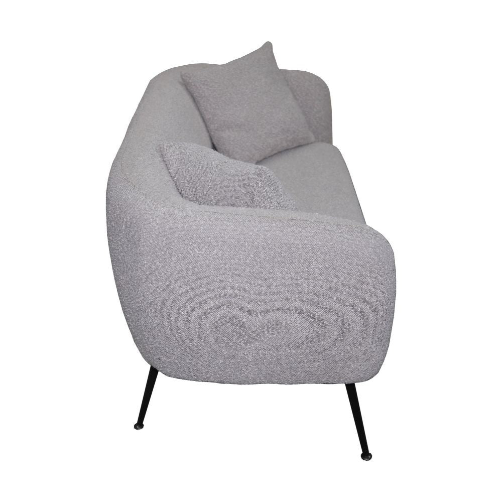 Divano imbottito Nuvia in tessuto Ascort colore taupe