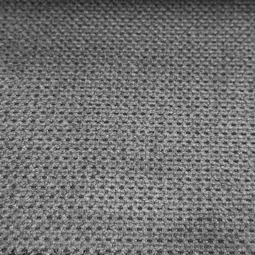 Divano letto angolare destro Arizona con poggiatesta e bracciolo regolabili con pouf contenitore in tessuto Giulia 9713 grigio