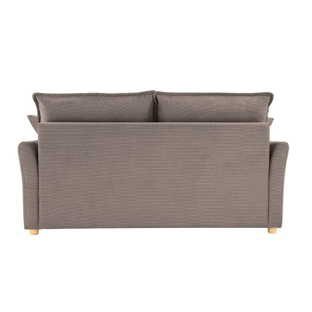 Divano letto Cassie con contenitore in Barrel 19 taupe
