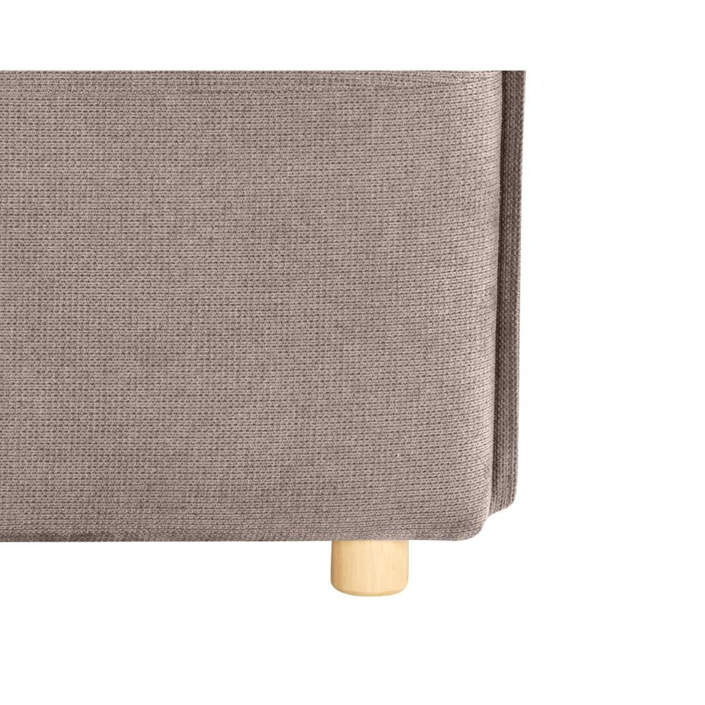 Divano letto Cassie con contenitore in Barrel 19 taupe