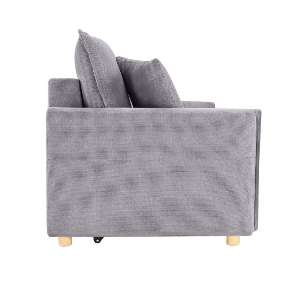 Divano letto Cassie con contenitore in Barrel 83 grigio