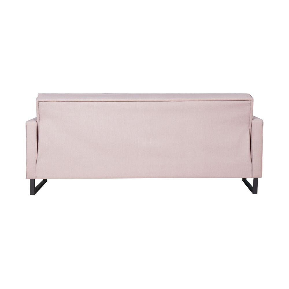 Divano letto contenitore Legen 3 posti in vellutino rosa antico 12-450