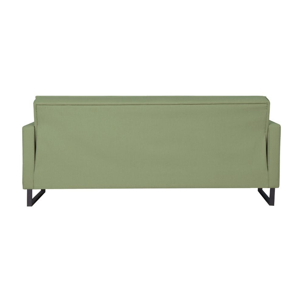 Divano letto contenitore Legen 3 posti in vellutino verde oliva 18-450