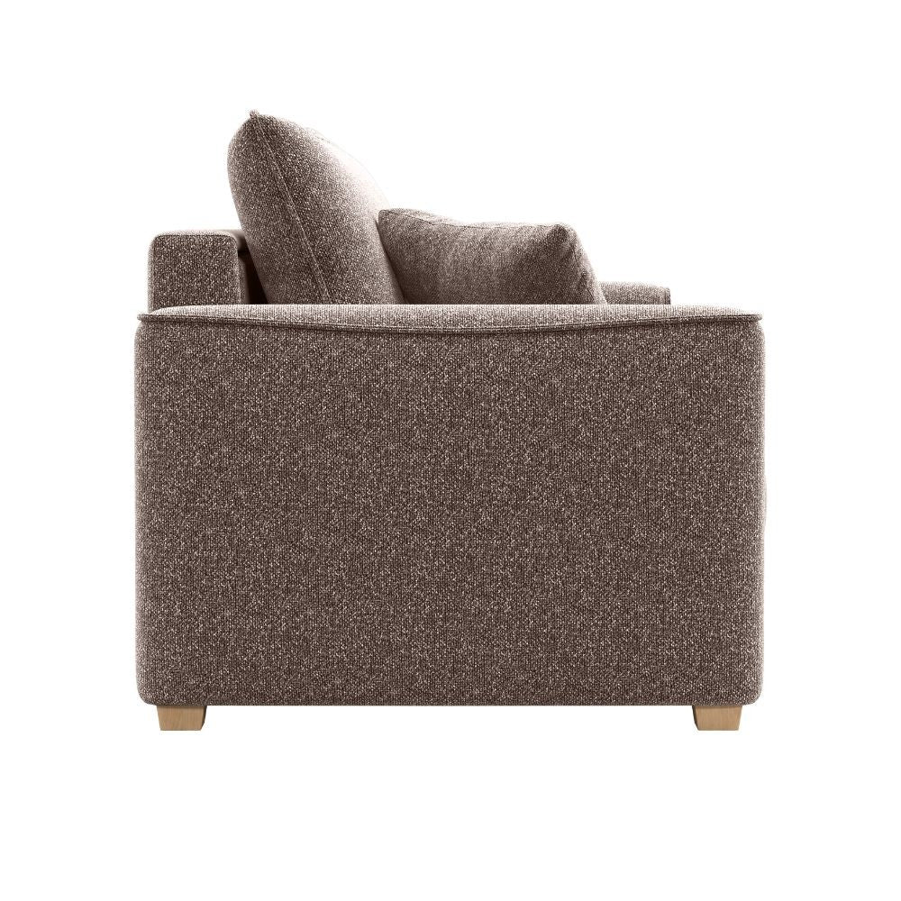Divano letto Cosy con contenitore in Barrel 19 taupe