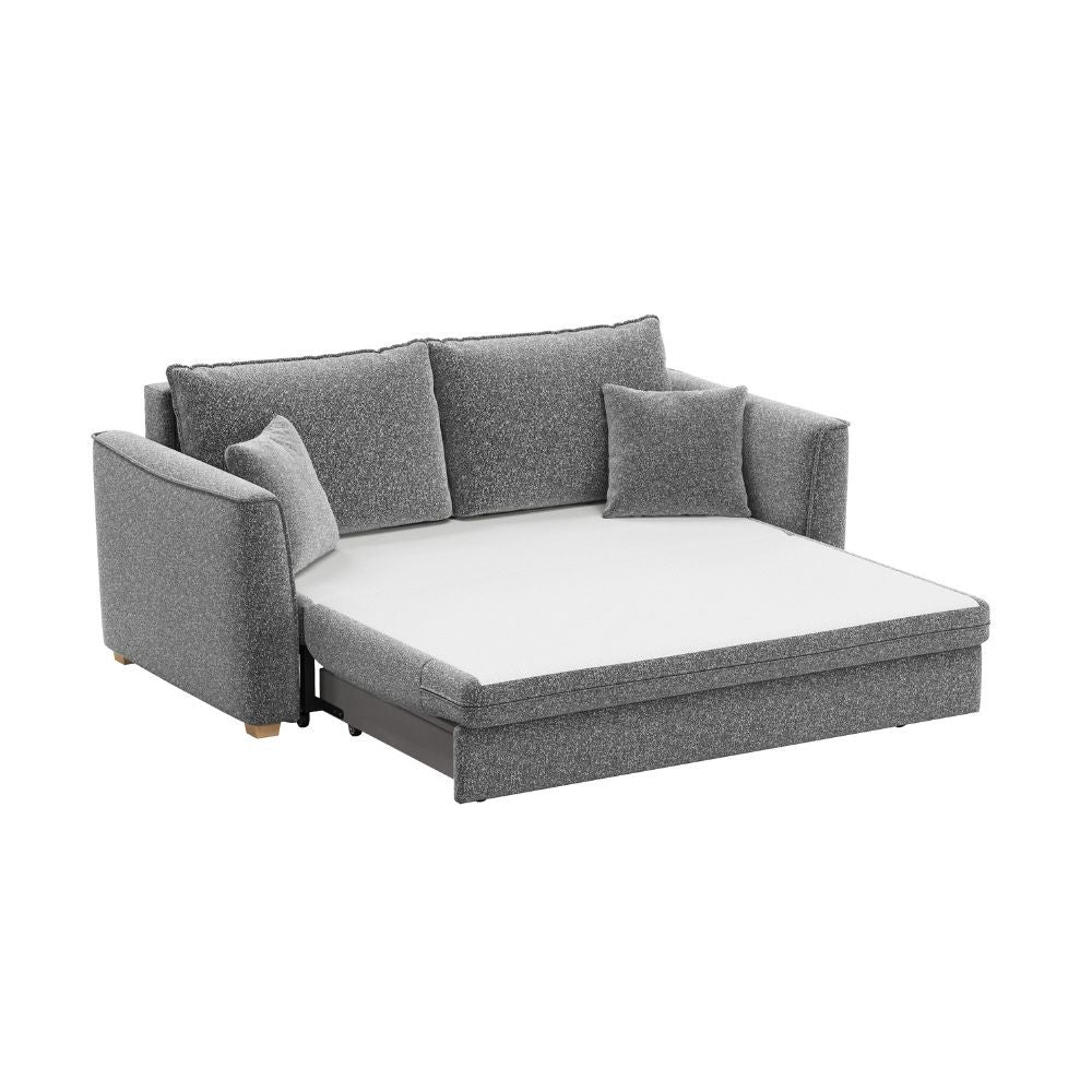 Divano letto Cosy con contenitore in Barrel 83 grigio
