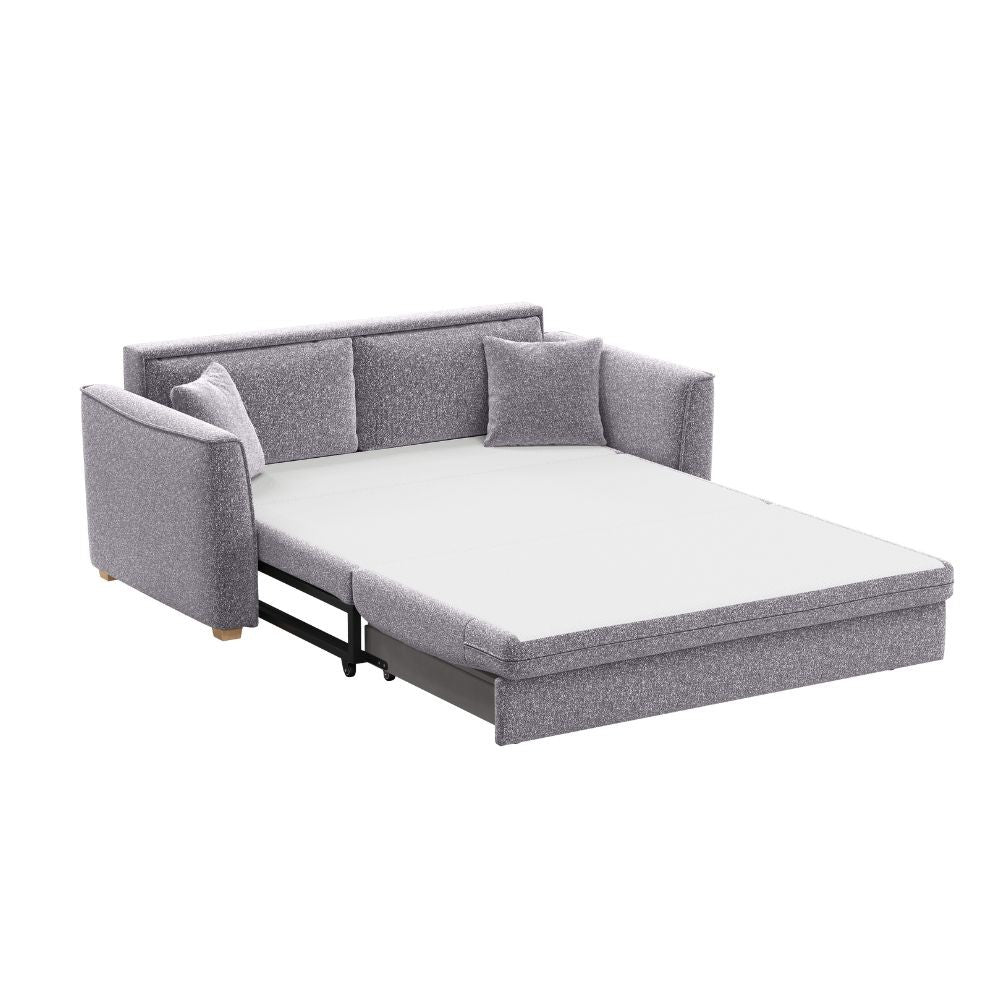Divano letto Cosy con contenitore in Barrel 83 grigio