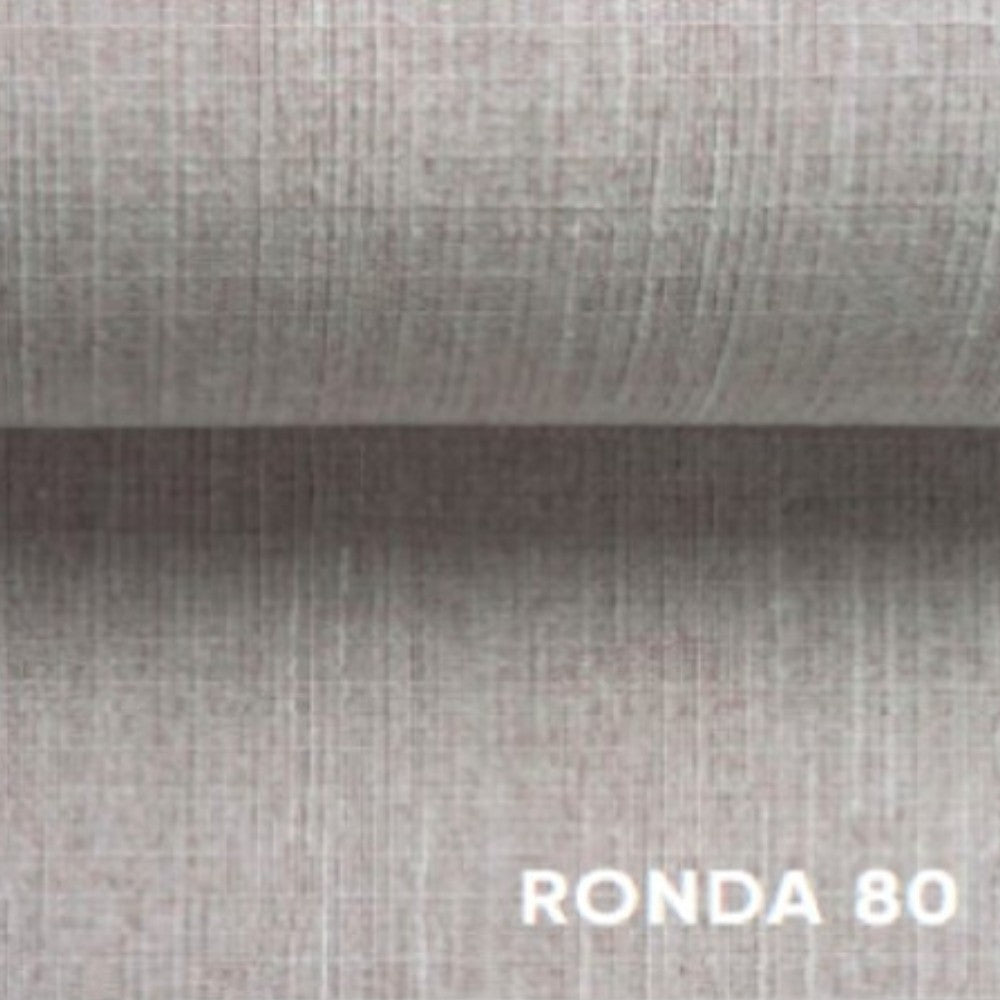 Divano letto Denver con penisola contenitore sinistra in Ronda 80 grigio chiaro